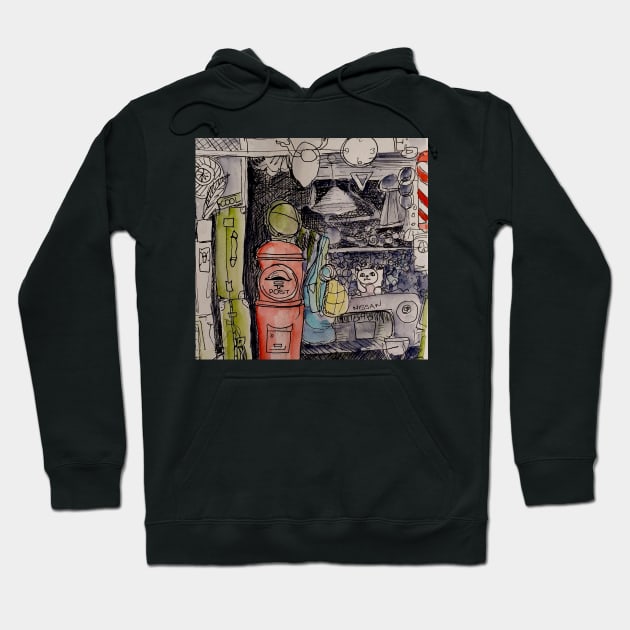 Fire Hydrant Hoodie by Redmandario Chantal